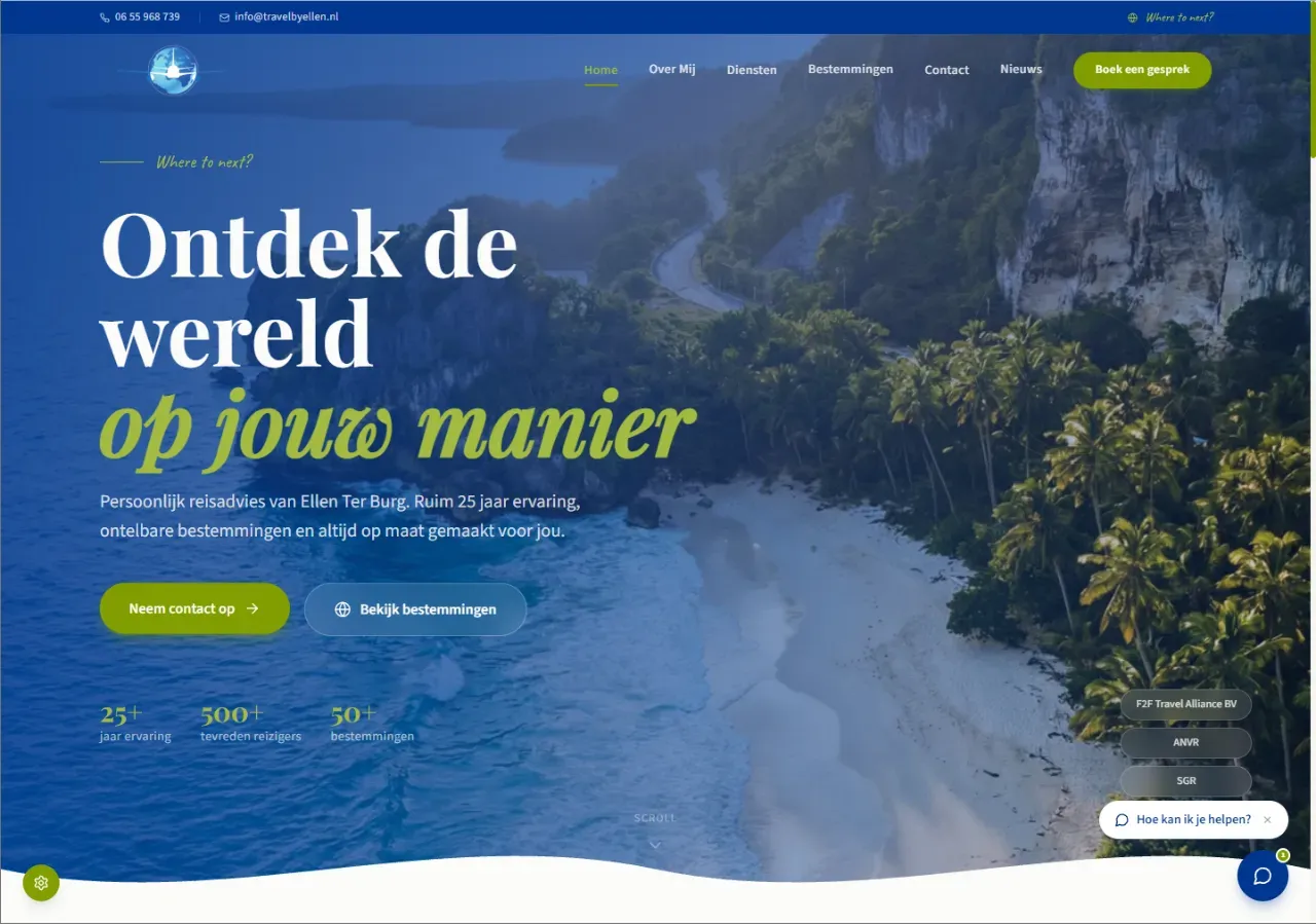 Website Travel by Ellen